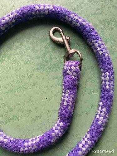 Equitation - Longe bicolore violet/parme 2 m - photo 4