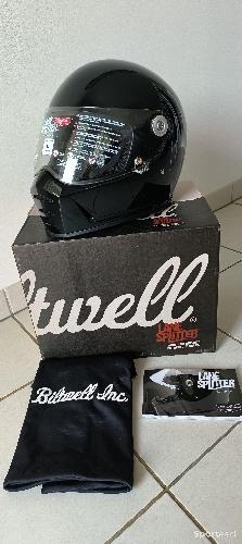 Moto route - Casque biltwell lanespliter noir brillant - photo 6