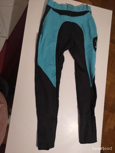 Equitation - Pantalon gris et turquoise  - photo 4