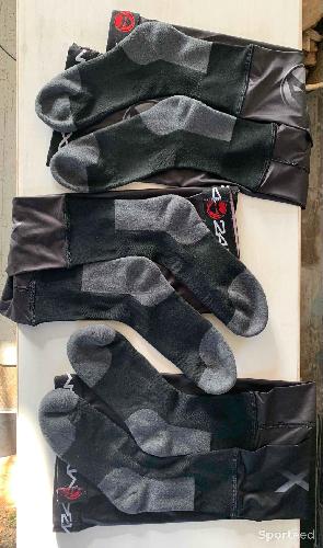 Moto cross - 3 paires de Chaussettes Longues 24 MX Races noire - photo 6