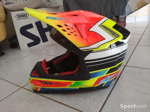 Moto cross - Casque alpinestar sm-8 peinture personnalisé  - photo 6