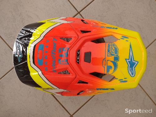 Moto cross - Casque alpinestar sm-8 peinture personnalisé  - photo 6