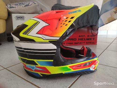 Moto cross - Casque alpinestar sm-8 peinture personnalisé  - photo 6