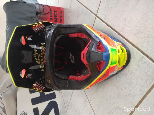 Moto cross - Casque alpinestar sm-8 peinture personnalisé  - photo 6