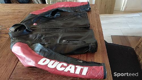 Moto route - Blouson cuir moto Dainese Ducati  - photo 6