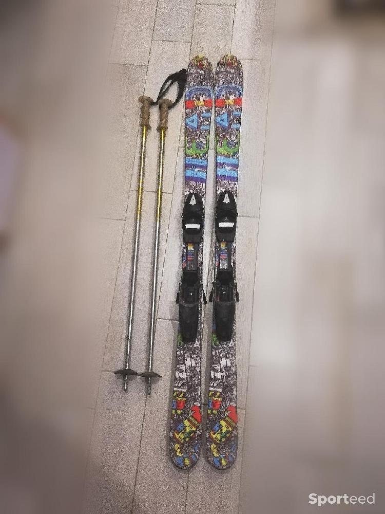 Ski alpin - Ski enfant 137cm avec bâton 100cm - photo 1