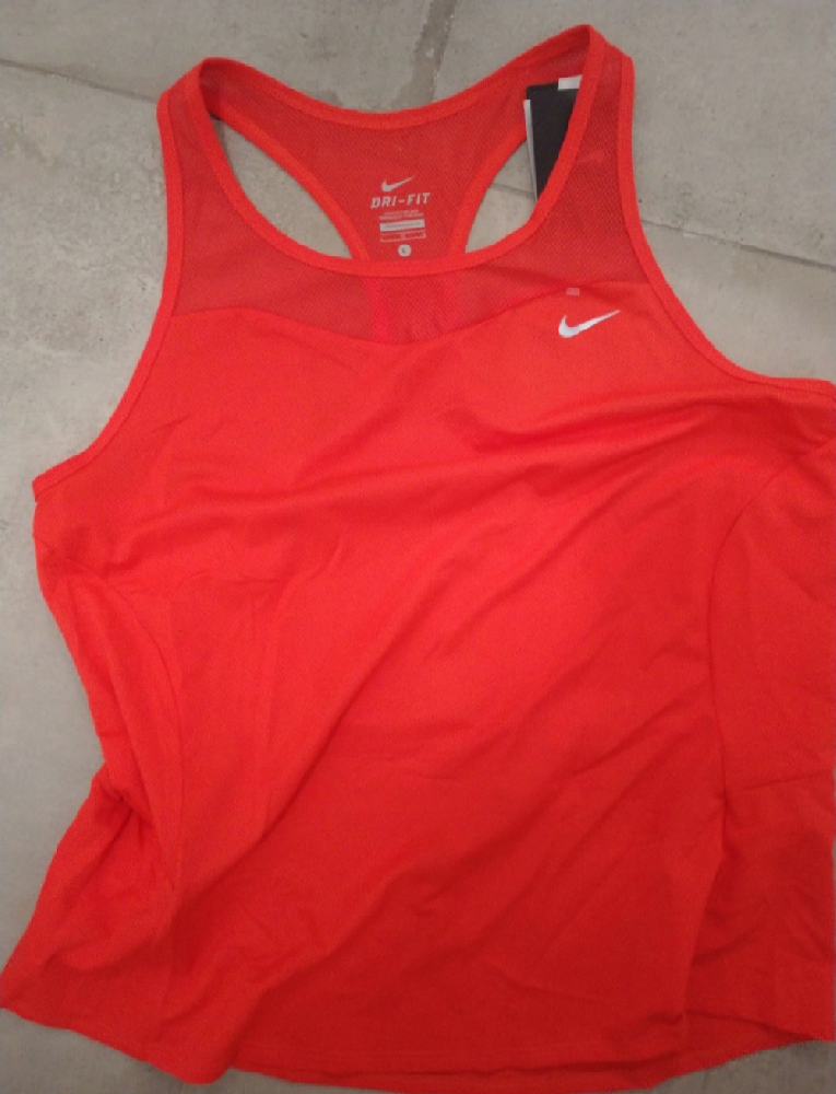 Course à pied route - Nike - Débardeur running et sport rouge taille L - Neuf  - photo 2