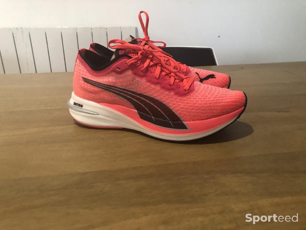 Course à pied route - Chaussures Puma Deviate Nitro Wns Sunblaze  - photo 1