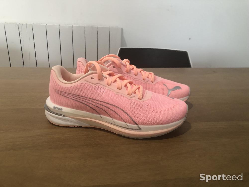 Course à pied route - Chaussures Puma Velocity Nitro Wns Elektro Peach Puma Silver  - photo 1