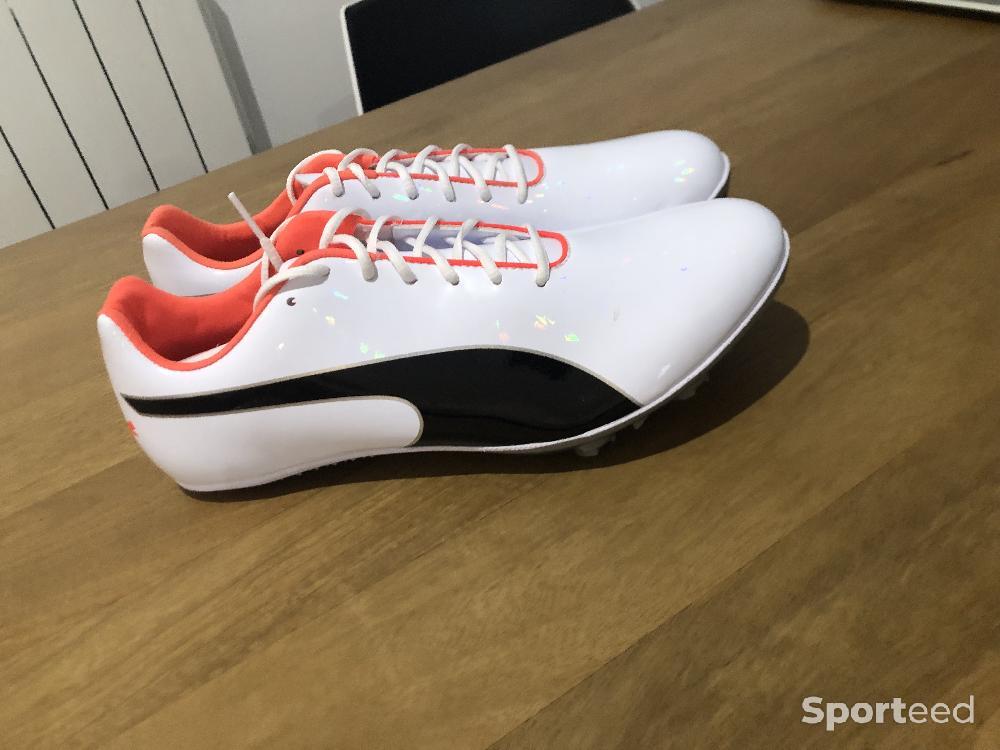 Athlétisme - Chaussures Puma Evospeed Sprint 10 Unisex White Black Lava Blast - photo 1