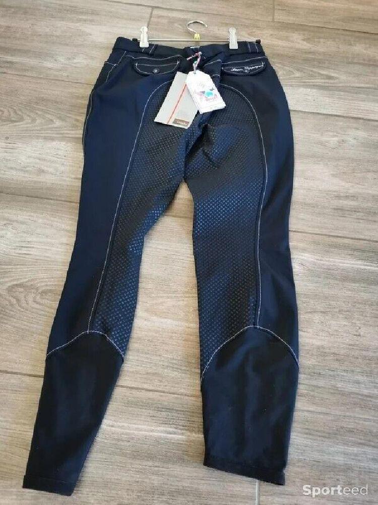 Equitation - Pantalon d'équitation bleu marine Sarm Hippique taille 44 - photo 2