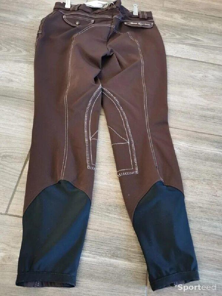 Equitation - Pantalon d'équitation marron Sarm Hippique taille 44 - photo 2