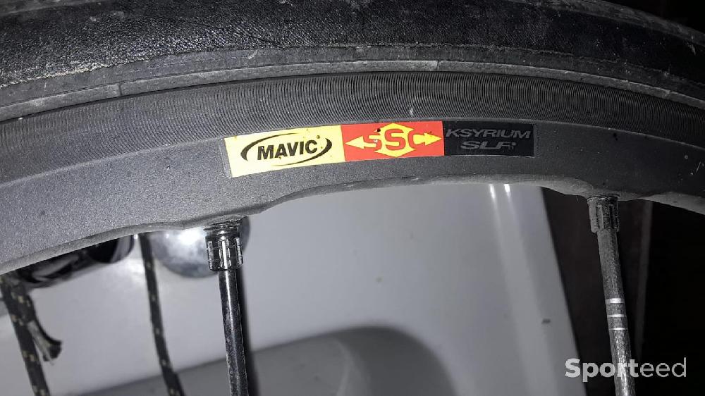 Vélo route - Roues Mavic Ksyrium SLR et pneus Michelin Power Road - photo 3