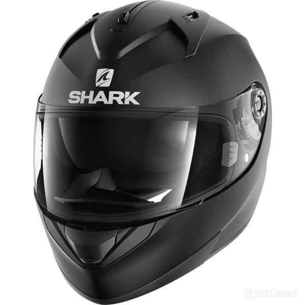 Moto route - CASQUE SHARK RIDILL BLANK MAT NOIR - photo 1