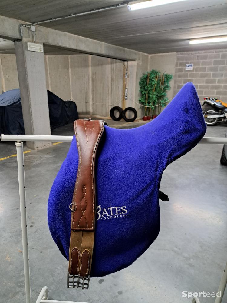 Equitation - Selle mixte Bates 17,5 Brune complete - photo 2