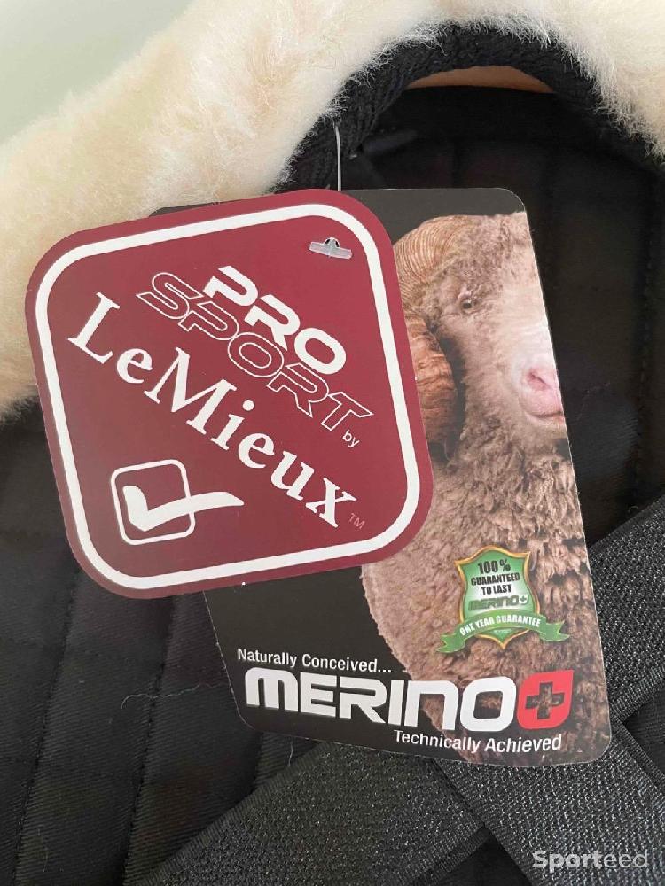 Equitation - Fourreau sangle bavette mouton naturel  - photo 3