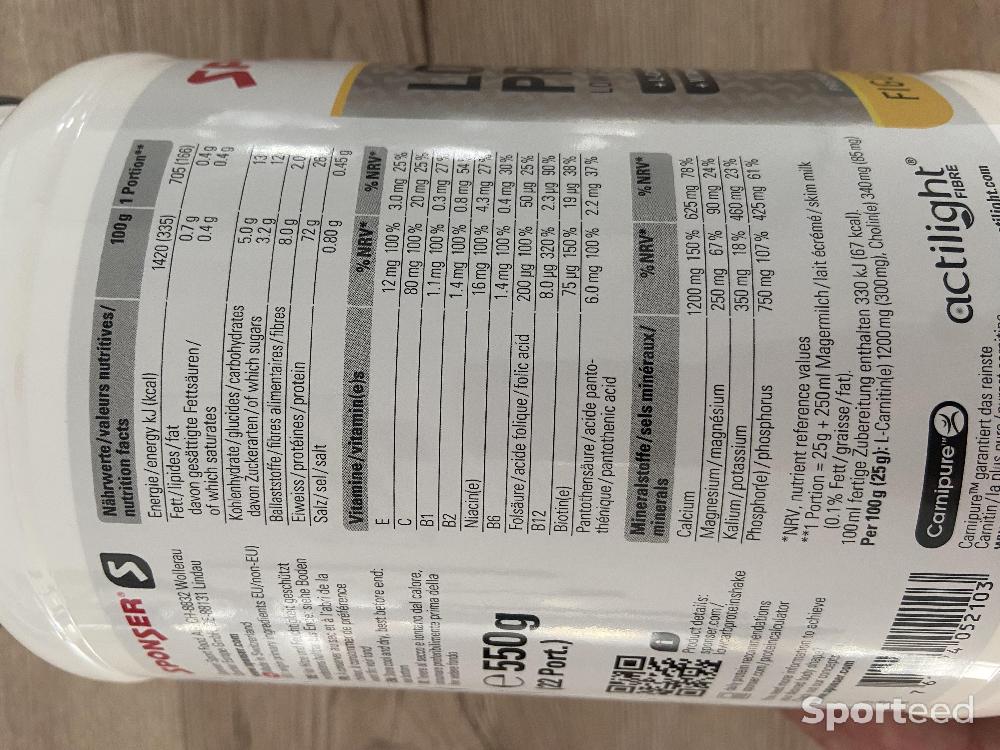 Nutrition sportive - Sponser Low Carb Protein Shake saveur vanille Neuf - photo 2