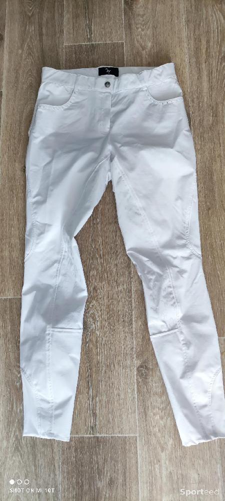 Equitation - Pantalon de concours blanc Isabelle Werth neuf  - photo 1