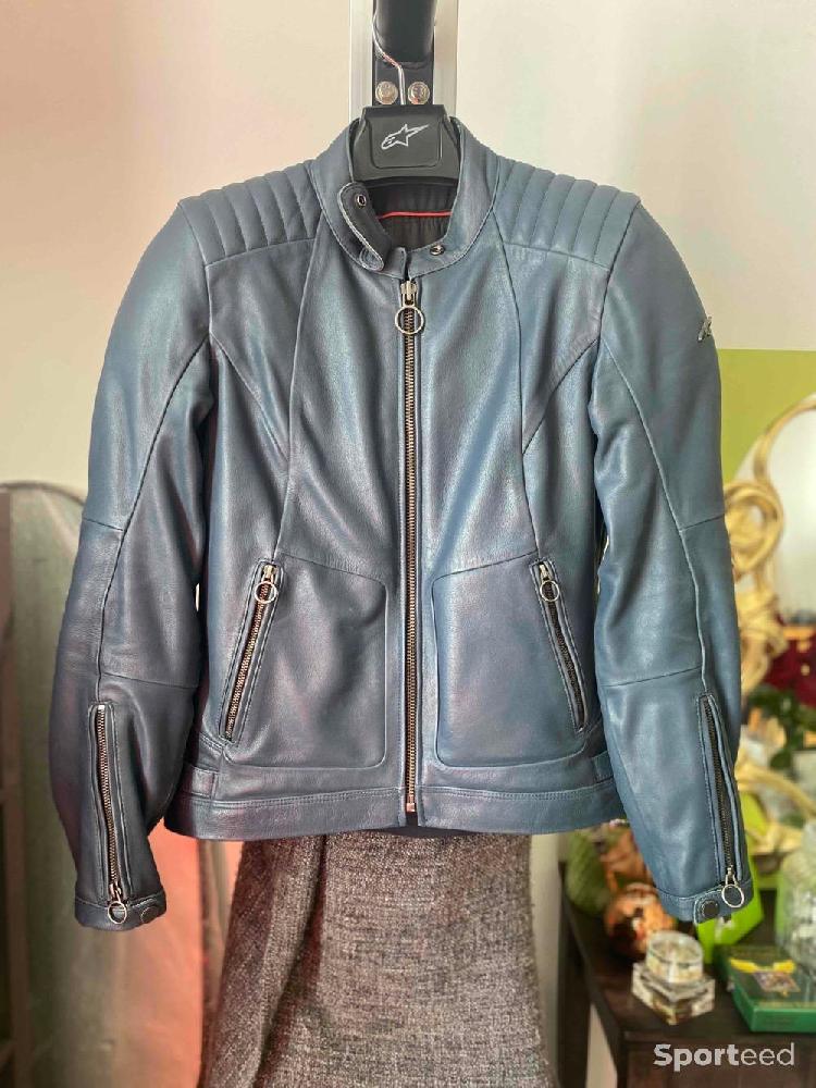 Moto route - Blouson moto cuir urbain et vintage Alpinestar Femme  - photo 1