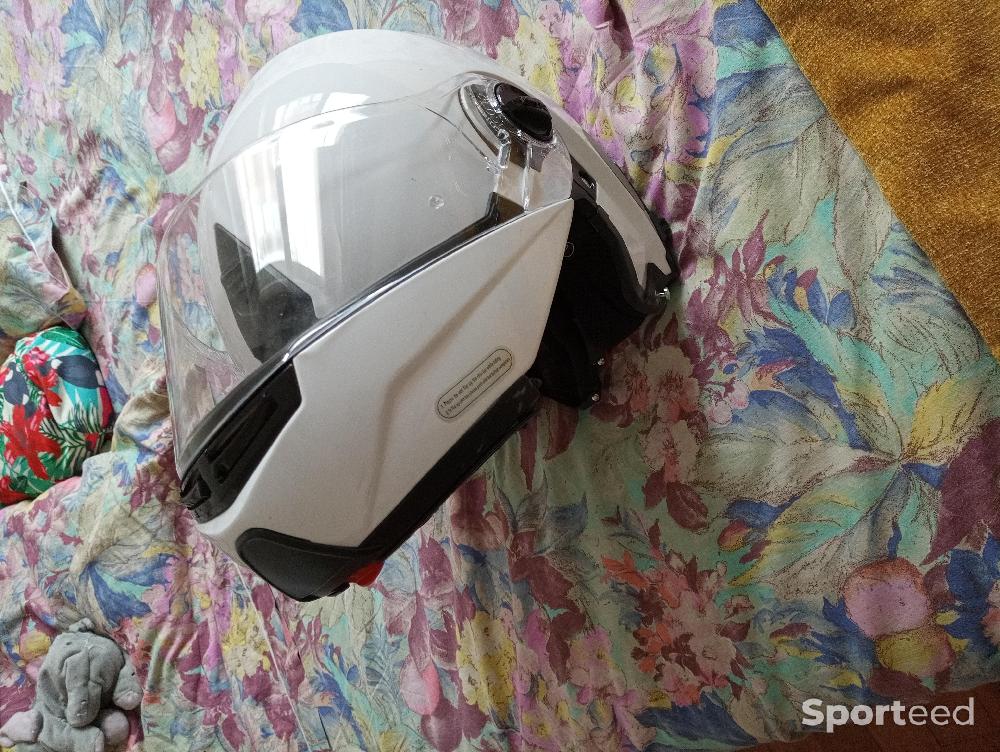 Moto route - Casque ls2 blanc - photo 2