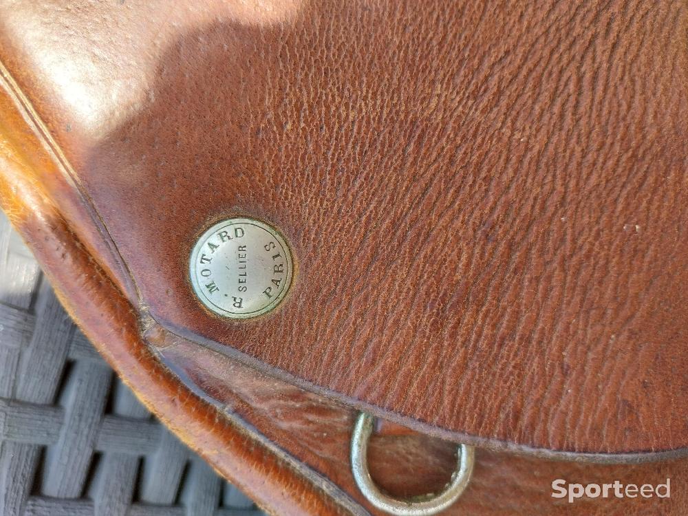 Equitation - Selle cuir marron artisan R.Motard Paris - photo 2