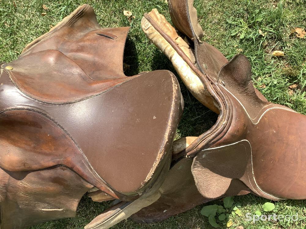 Equitation - Lot de 2 selles cuir  - photo 4