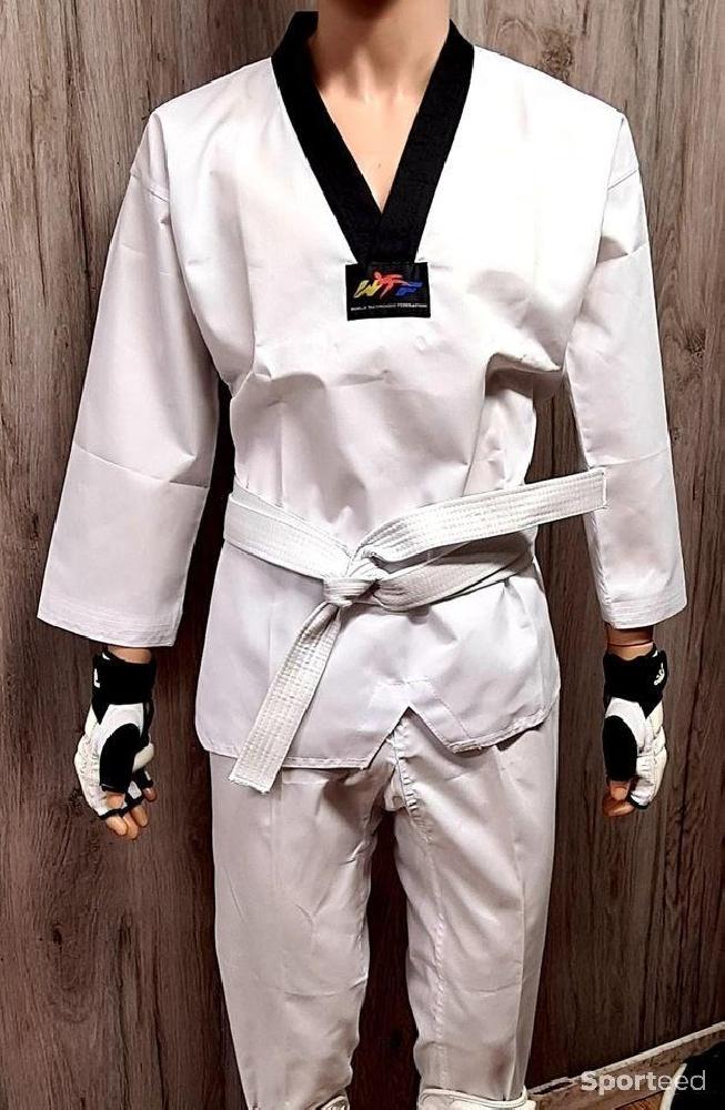 Jiu-jitsu - Dobok de Taekwondo - WTF - Col Noir - photo 1