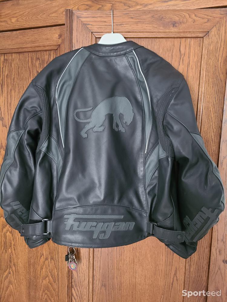 Moto route - Blouson cuir moto furygan  - photo 4