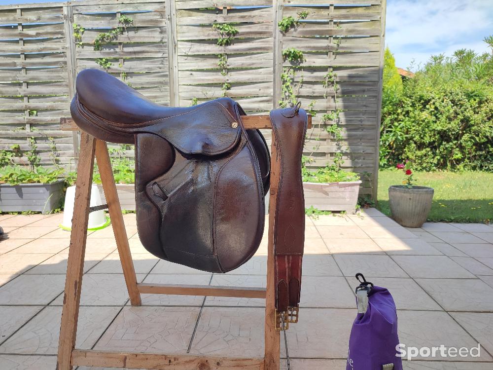 Equitation - Selle mixte cuir - photo 2