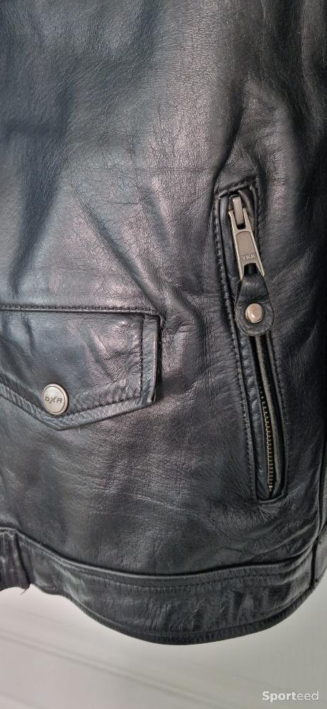 Moto route - Blouson perfecto cuir DXR  - photo 3