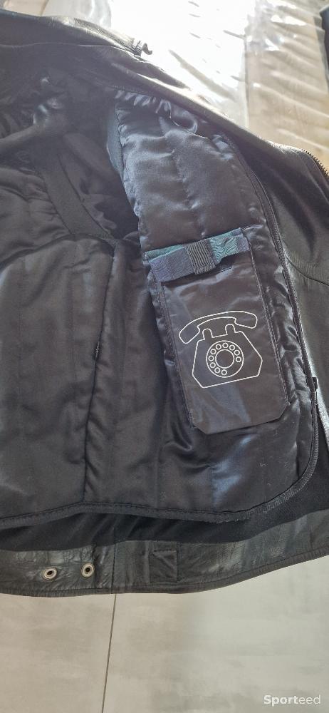 Moto route - Blouson perfecto cuir DXR  - photo 5
