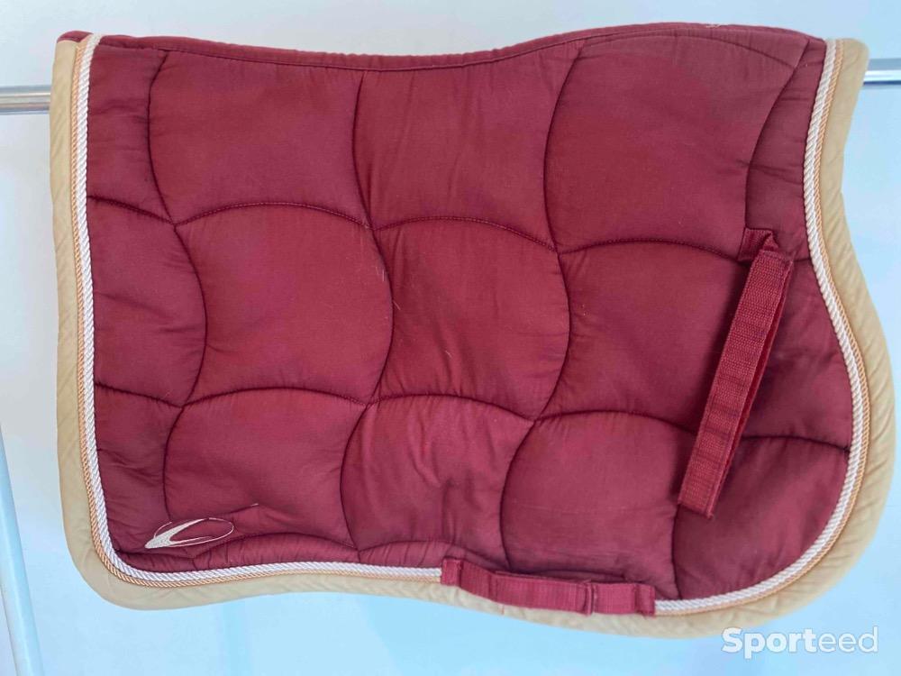 Equitation - Tapis de selle lamicell mirage bordeaux mixte full - photo 3
