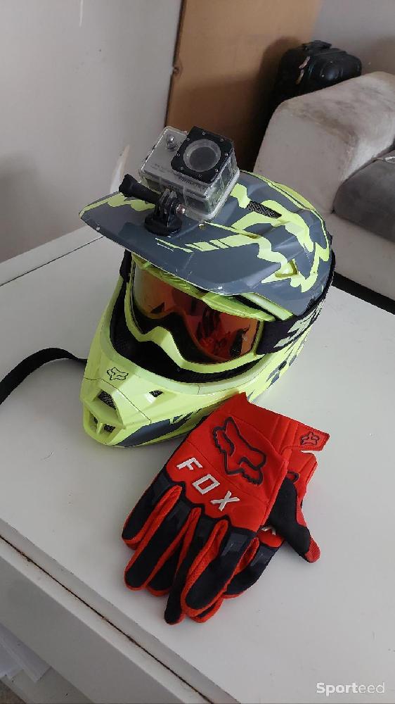 Moto cross - Casque fox + camera - photo 2