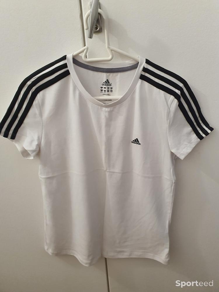 Skateboard / Longboard - T-shirt sport adidas blanc et noir taille M - photo 1