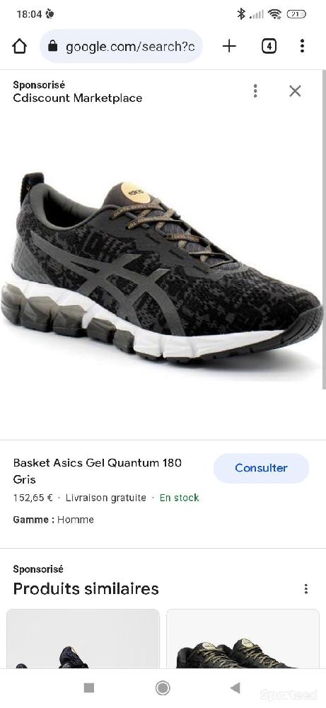 Chaussure running hotsell asics homme cdiscount