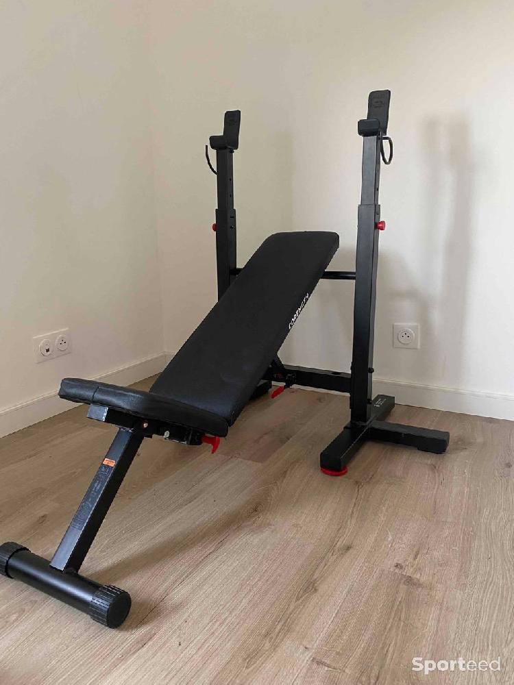 Musculation - Banc de musculation avec chandelles pliables, inclinable - bench - photo 4