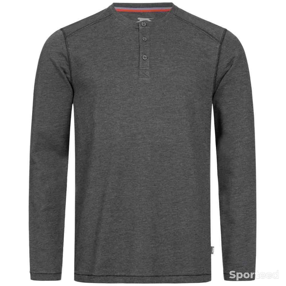 Skateboard / Longboard - Sweat-shirt Slazenger Gris Homme - photo 1