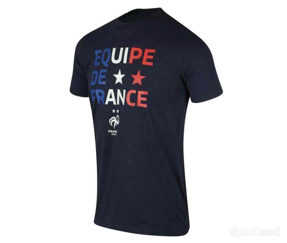 Football - T-shirt Equipe de France F.F.F 2 Etoiles Homme Bleu Marine - photo 1