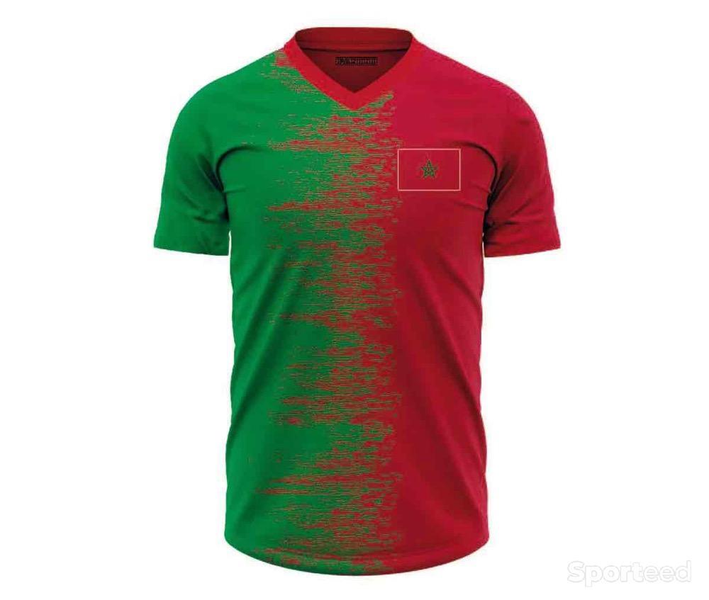 Football - Maillot Maroc Football Rouge/Vert - photo 1
