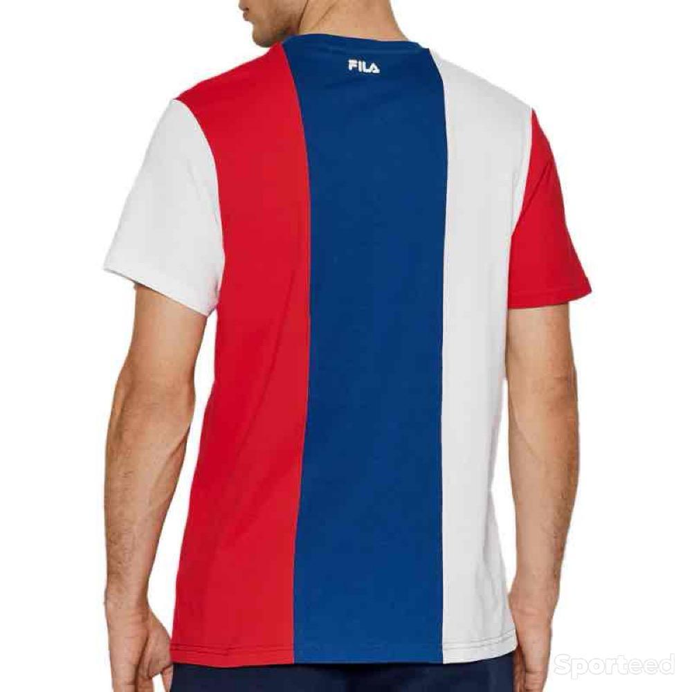 Sportswear - T-shirt Fila Homme Bleu/Blanc/rouge - photo 2
