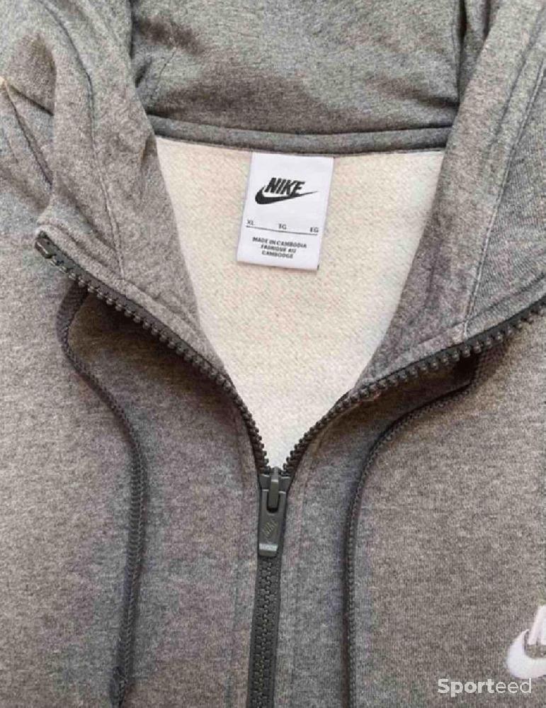 Sportswear - Pull/Sweat Zip Nike Fleece Sportwear Gris Foncé - XL - photo 3