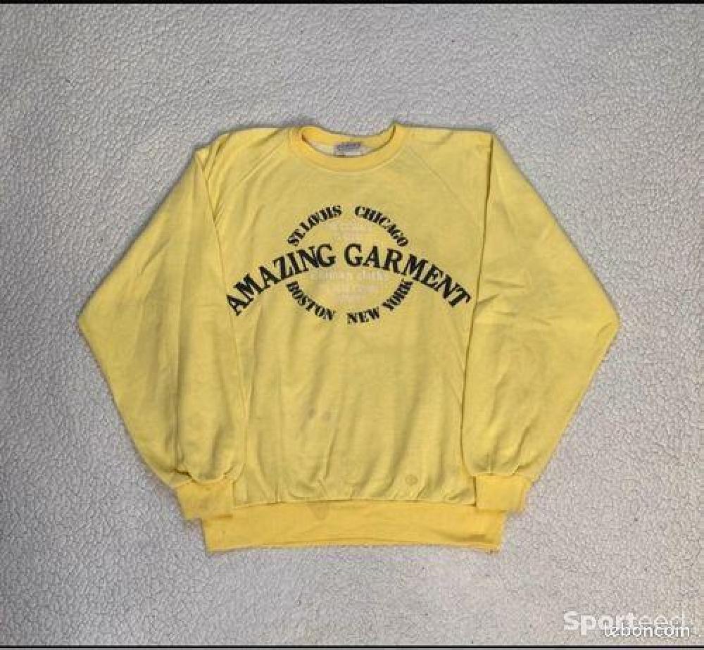 Sportswear - Pull/Hoodie Universitaire Chabala Vintage Jaune - L - photo 1