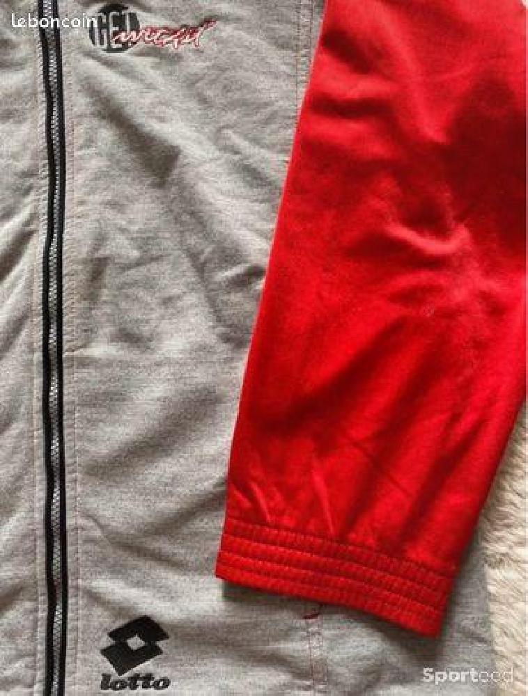 Sportswear - Sweat Lotto Vintage Rouge/Gris - M - photo 2