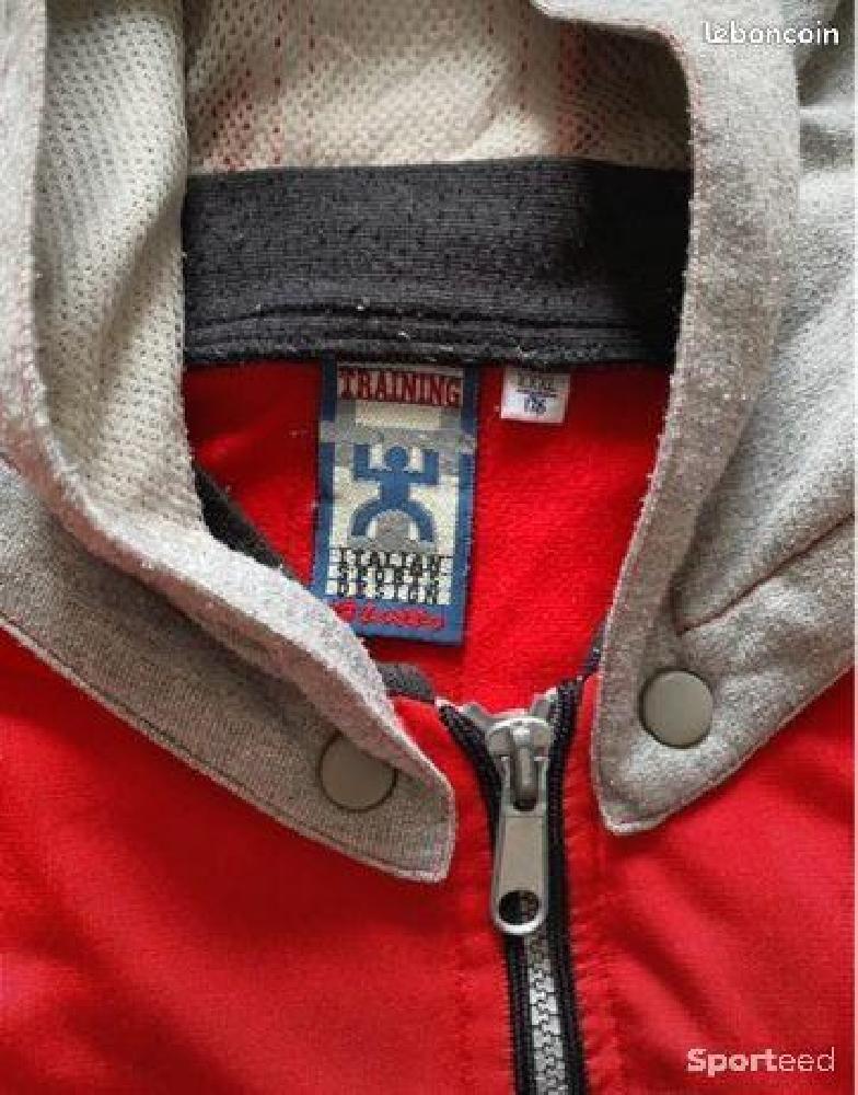 Sportswear - Sweat Lotto Vintage Rouge/Gris - M - photo 4