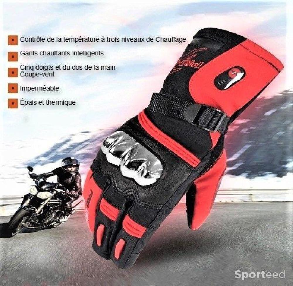 Moto route - Gants chauffants pour moto, PRO . Batterie Rechargeable, - photo 3