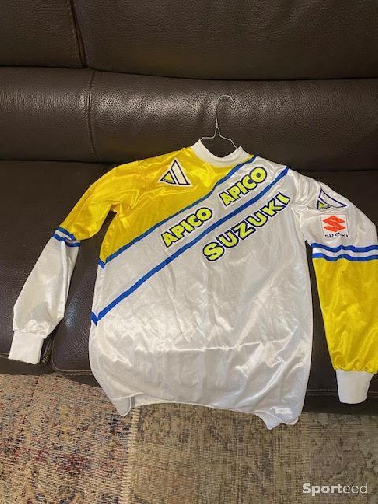 Moto cross - Maillot de Motocross vintage APICO SUZUKI Neuf - photo 1