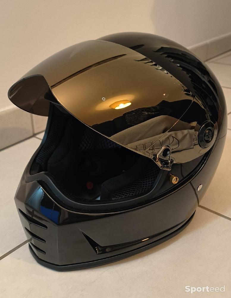 Moto route - Casque biltwell lanespliter noir brillant - photo 5