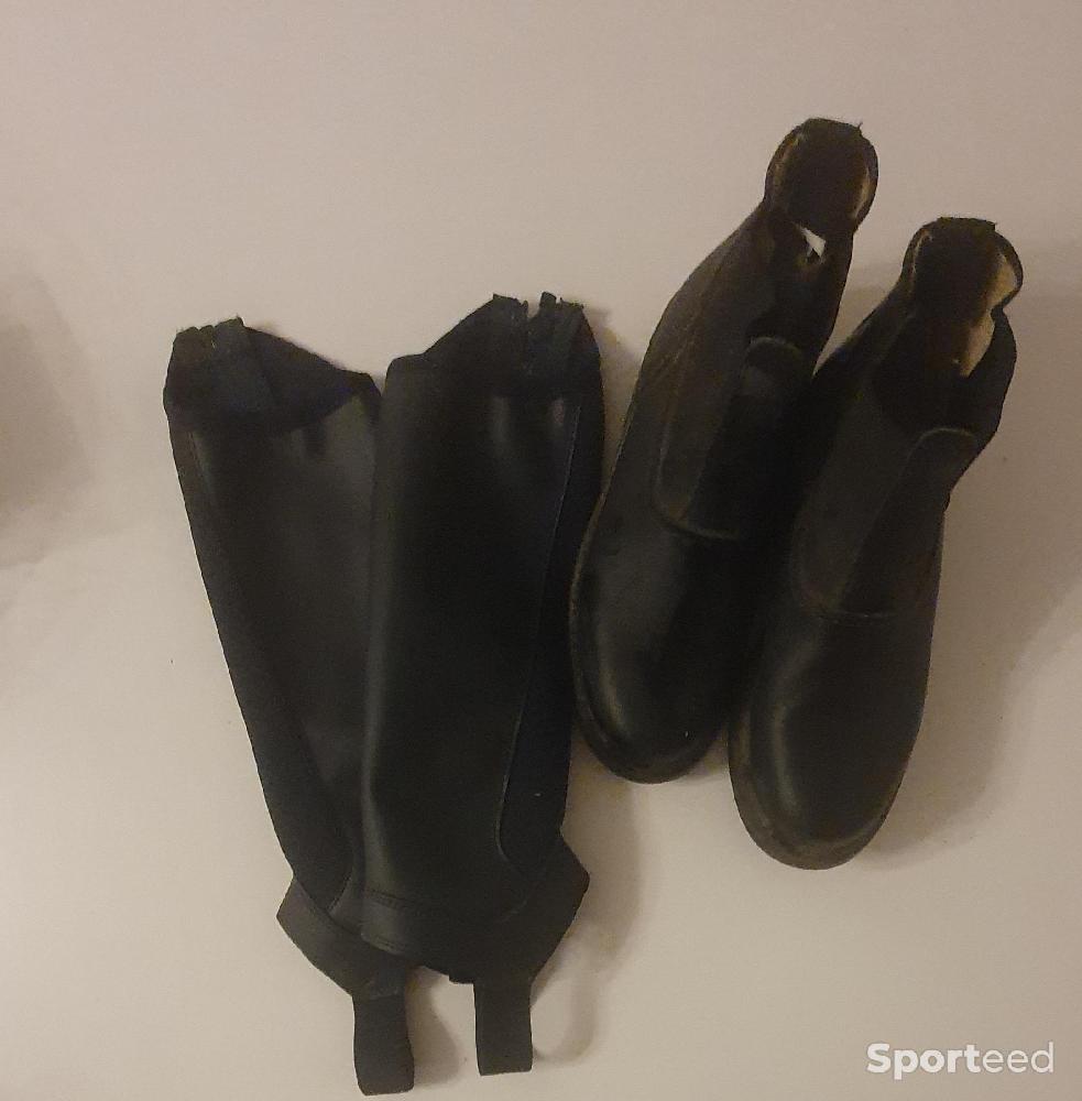 Equitation - Boots et chaps d'équitation taille enfant  - photo 3