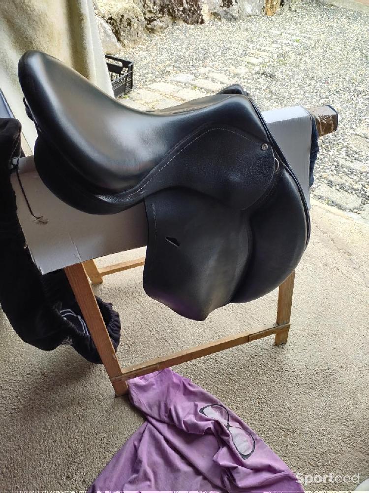 Equitation - Selle en cuir mixte  - photo 2