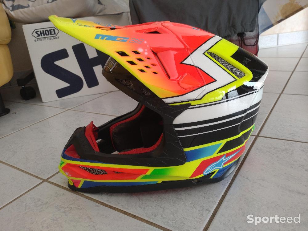 Moto cross - Casque alpinestar sm-8 peinture personnalisé  - photo 1